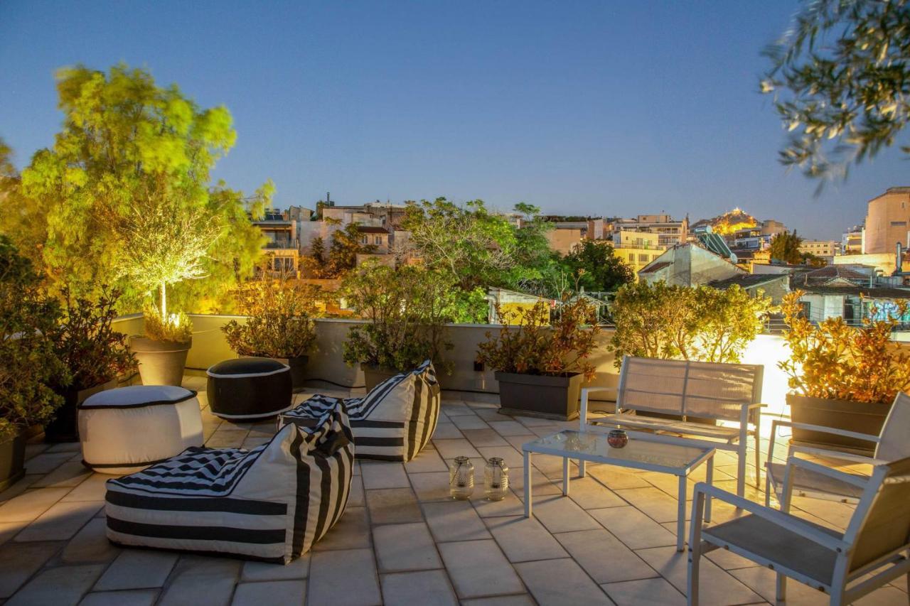 85 Sqm In The Heart Of Athens Shared Rooftop Deck Ngoại thất bức ảnh