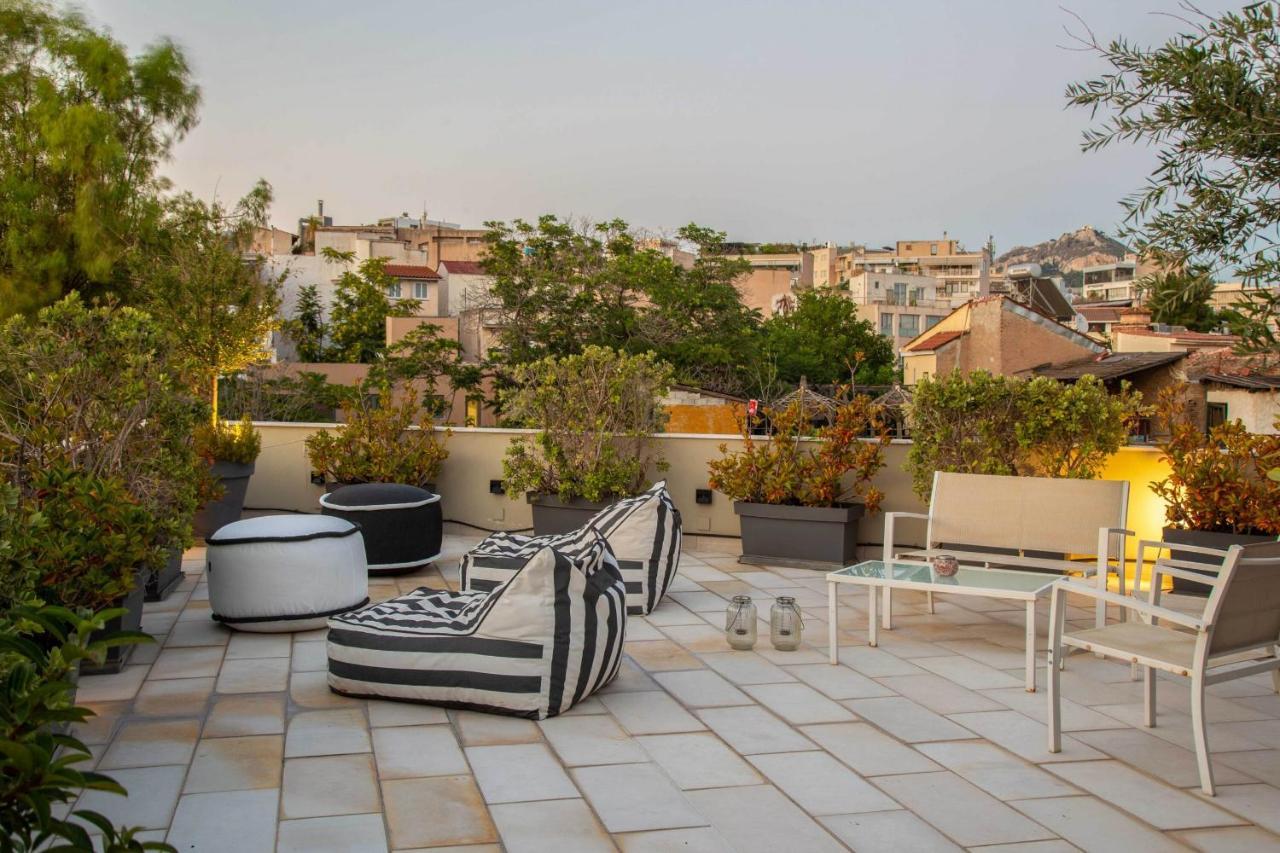 85 Sqm In The Heart Of Athens Shared Rooftop Deck Ngoại thất bức ảnh