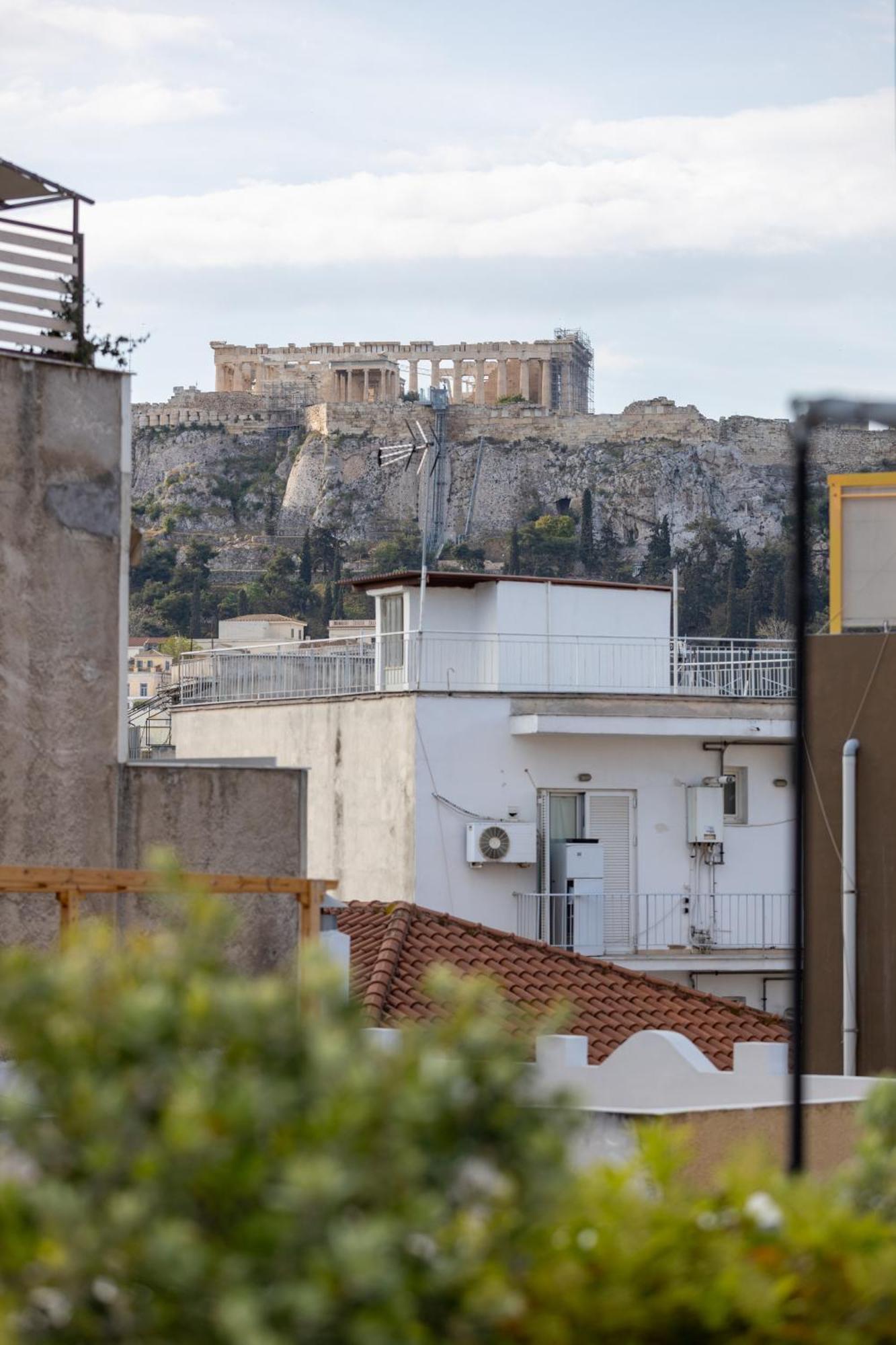 85 Sqm In The Heart Of Athens Shared Rooftop Deck Ngoại thất bức ảnh